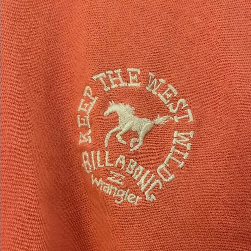 Billabong Wrangler Coral Sweatshirt Size Medium - Picture 4 of 5
